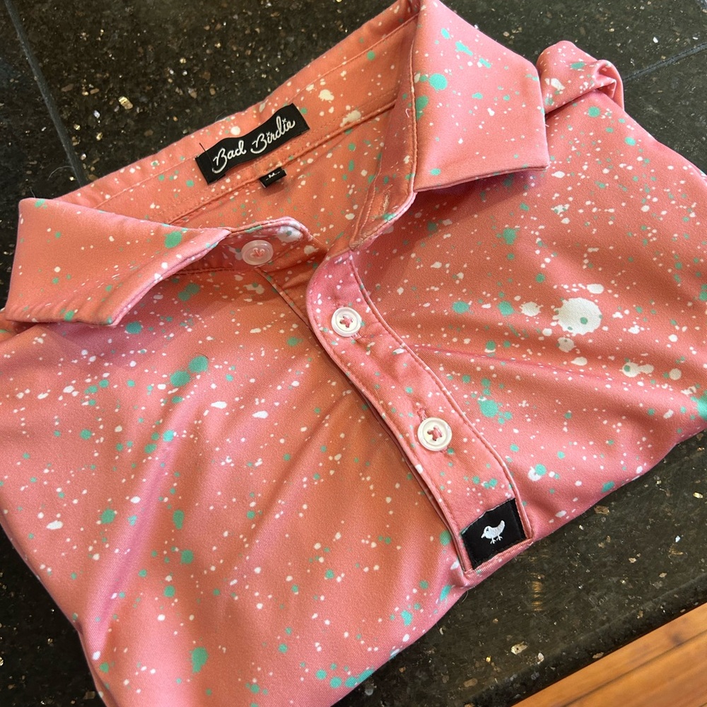 Bad Birdie Pink Splatter Shirt